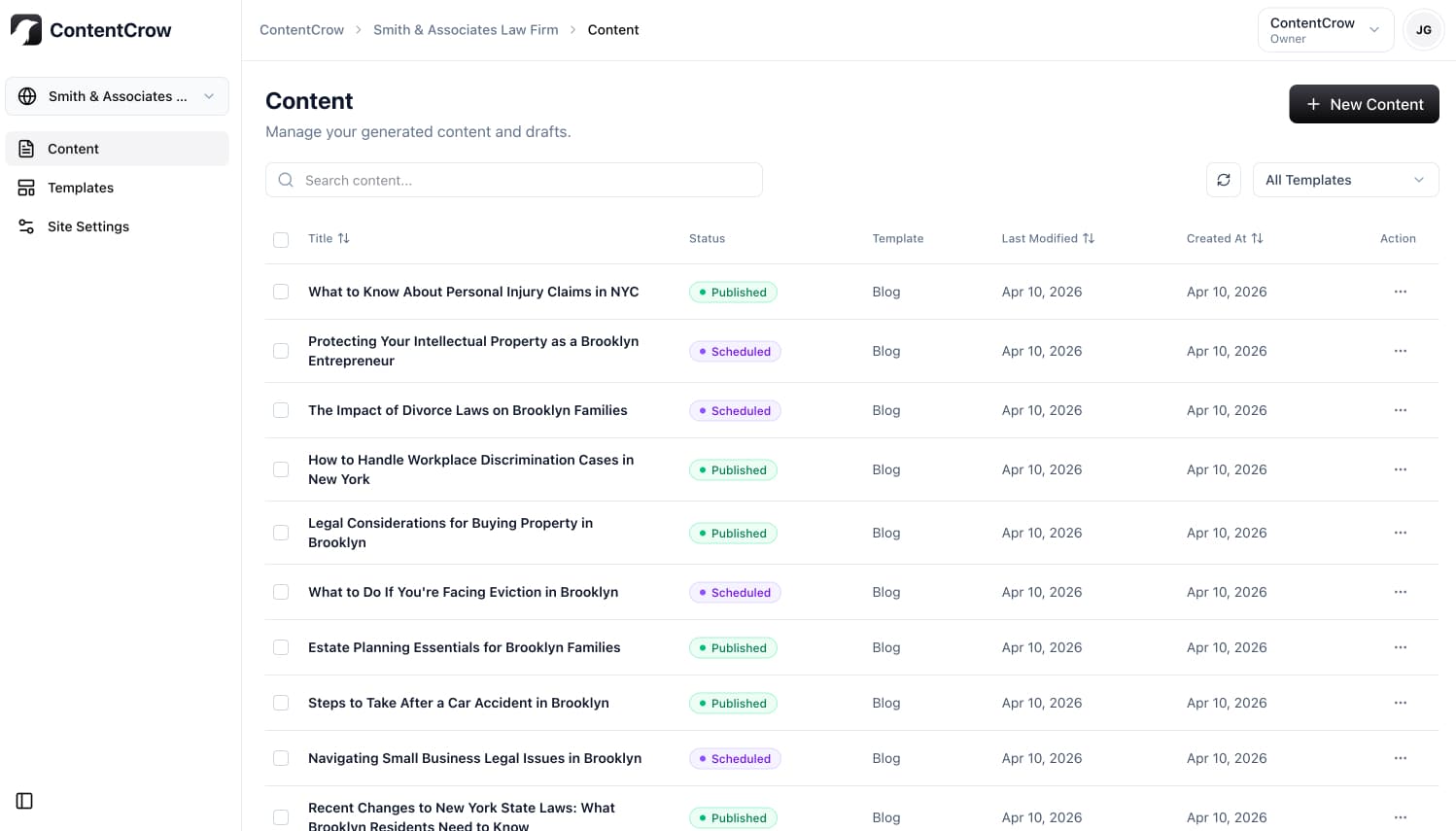 Cover image for ContentCrow