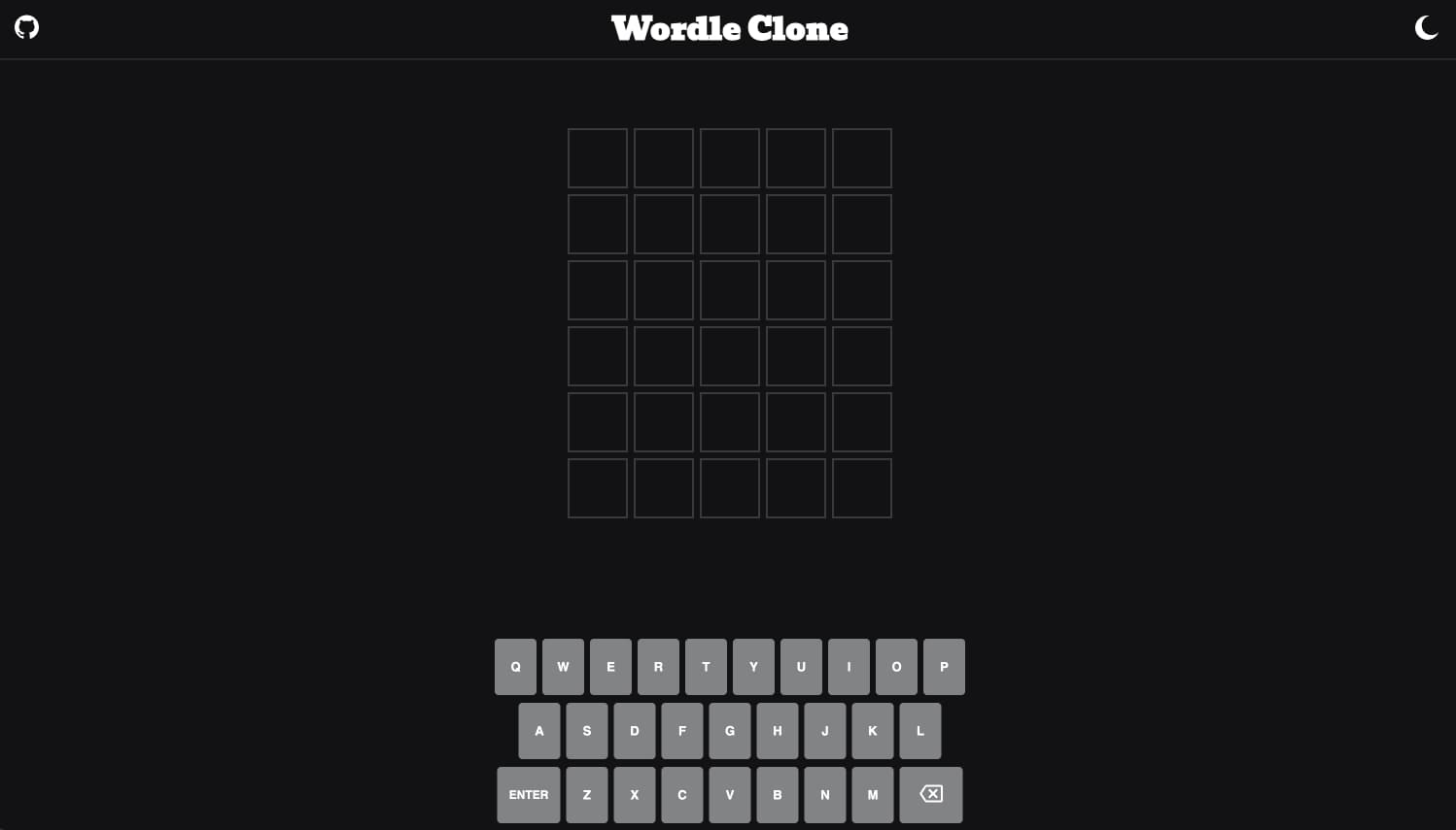 Cover image for Wordle Clone